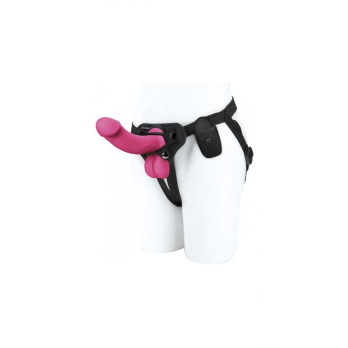 Pegasus 6.5" Rechargeable Remote Realistic Dildo With Harness