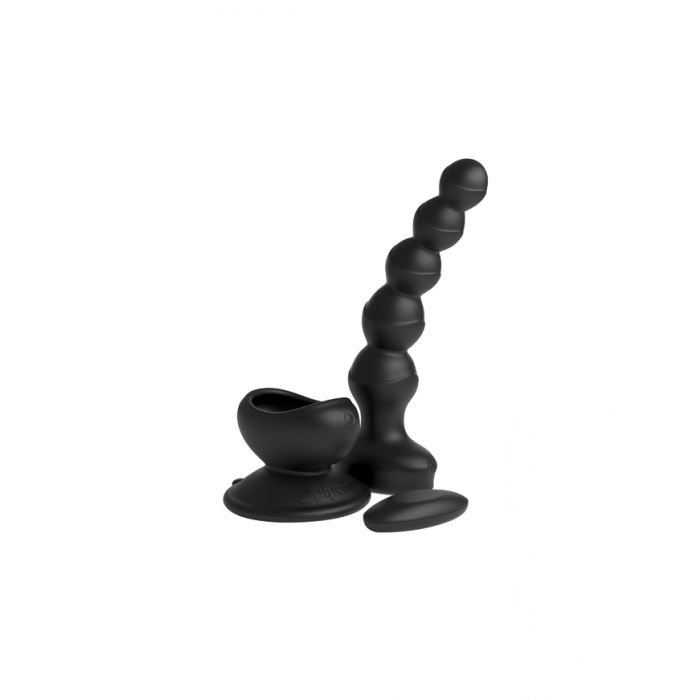 Threesome Wall Banger Remote Controlled Suction Cup Bead Vibrator