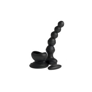 Threesome Wall Banger Remote Controlled Suction Cup Bead Vibrator